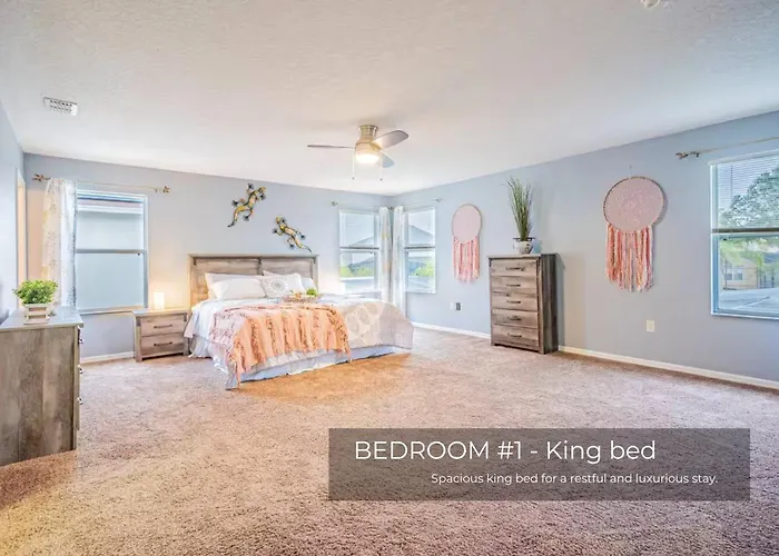5 Bedroom Villa L 12 Min To Disney L Themed Rooms L Orlando Area